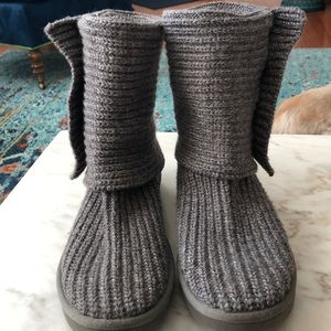 Grey Knit Uggs size 10